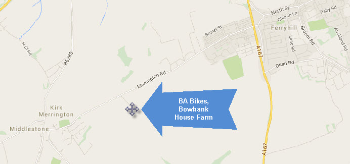 Map of BA Bikes location